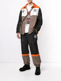 Undercover colour-block logo-print jacket