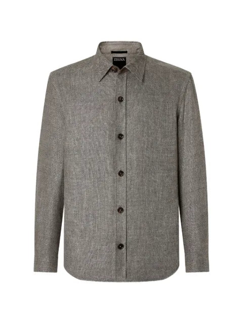 Zegna linen and silk overshirt