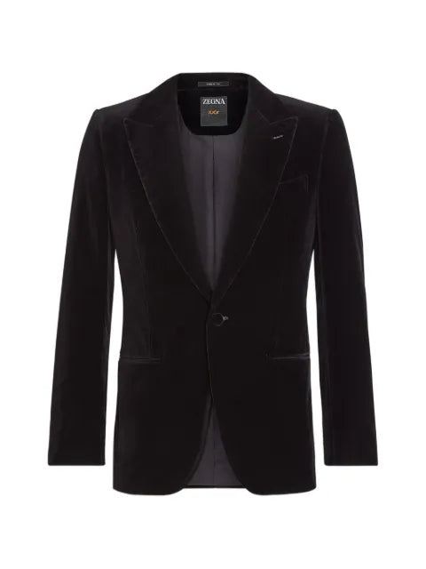 Zegna cotton buttoned blazer