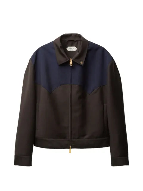 Versace wool-mohair zip blouson