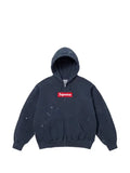 Supreme x MM& box logo paint-splatter hoodie