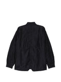 Comme des Garçons Homme pinstripe-pattern crinkled jacket