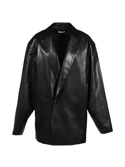 Fear Of God leather oversized-lapel jacket