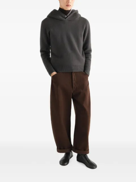 LEMAIRE hooded sweater in cashmere