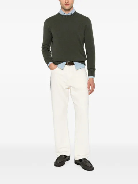 Magazzino Ricambi ribbed-knit crew-neck sweater