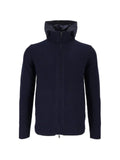 Ballantyne hooded elbow-patch cardigan