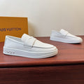 Louis Vuitton Textured Slip-On Loafers