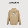 Burberry 25FW Back Crest Equestrian Knight Embroidery Double-Zip Hooded Jacket Khaki